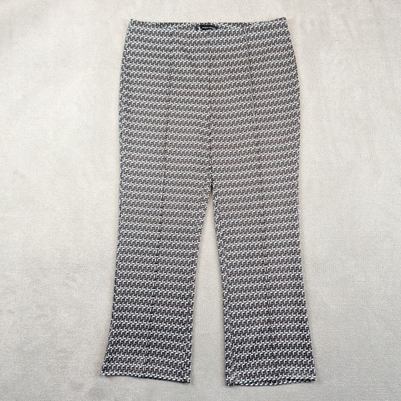 Jules & Leopold Retro Geometric Pull On Dress Pants Large Brown Dark Academia — photo 2